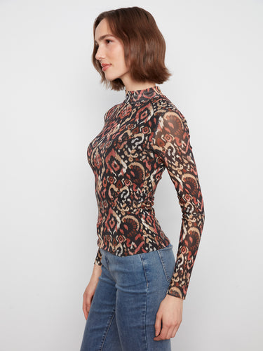 Crafted from stretch mesh fabric, this top provides flexibility and ease of movement. Perfect for dynamic lifestyles. By Charlie B.