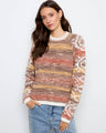 This sweater features a crew neckline, showcasing its stylish and comfortable design. Perfect for everyday wear by Charlie B.