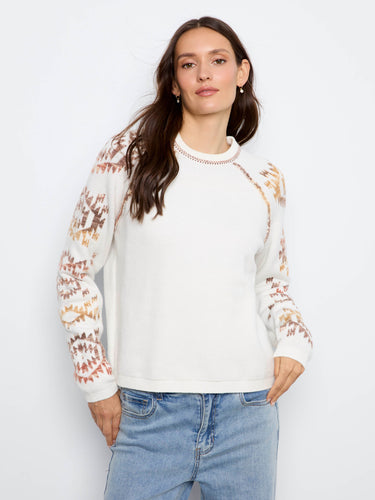 Enjoy the versatility of this reversible design sweater, offering two looks in one cozy piece by Charlie B.