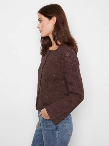 Soft texture and intricate knit pattern make this premium 100% cotton sweater an essential piece by Charlie B.