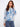 Blue abstract printed hoodie with drawstrings and long sleeves, perfect for casual outings by Charlie B.