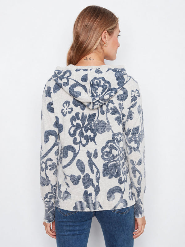 Printed Cotton Hoodie Sweater - Lovely