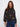 Charcoal sweater adorned with floral embroidery, featuring a stylish drop shoulder design by Charlie B.