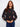 Floral embroidered charcoal sweater, highlighted by its chic mock neck design by Charlie B.