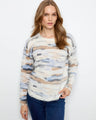 This sweater features a crew neck design that adds a classic touch to its modern look. Perfect for casual outings. By Charlie B.