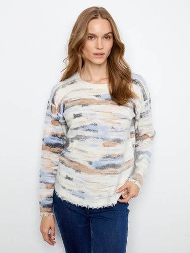 This sweater features a crew neck design that adds a classic touch to its modern look. Perfect for casual outings. By Charlie B.