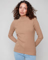 Truffle sweater featuring a mock neck design for a chic look, perfect for layering in cooler weather by Charlie B.