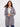 Heather grey cardigan featuring open front design and cozy contrast interior by Charlie B.