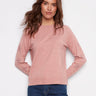Primrose sweater with a classic crew neck design, highlighted by delicate star stud embellishments on the sleeves by Charlie B.