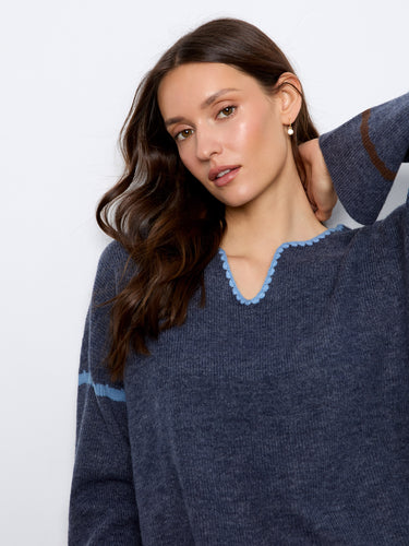 Enjoy the comfort of drop shoulders in this soft knit sweater, designed for effortless style by Charlie B.