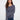 Blue multi-tone crochet sweater featuring a V-neckline crafted from novelty yarn for a stylish look by Charlie B.