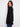 Elegant black long-sleeve cardigan highlighted by wide cuffs for a sophisticated look by Charlie B.