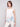 Linen blend top with crew neckline and a floral border by Charlie B.