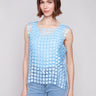 Bluebell top featuring a square neckline, perfect for a chic summer look by Charlie B.