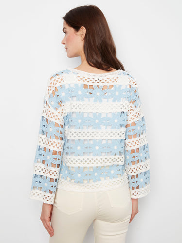 This lightweight top showcases beautiful craftsmanship in its design, made from soft cotton blend materials by Charlie B.