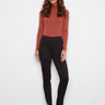 Chic black pants with a skinny fit and long length, offering versatile style and comfort by Charlie B.