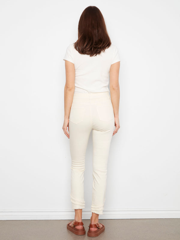 Enjoy the comfort of regular rise in these chic and versatile stretch twill fabric jeans. By Charlie B.