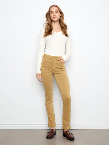 These full-length pants provide an elongated silhouette that complements various tops and shoes. By Charlie B.