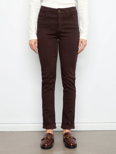 Accentuate your style with the cuffed hem detail on these versatile pants. By Charlie B.