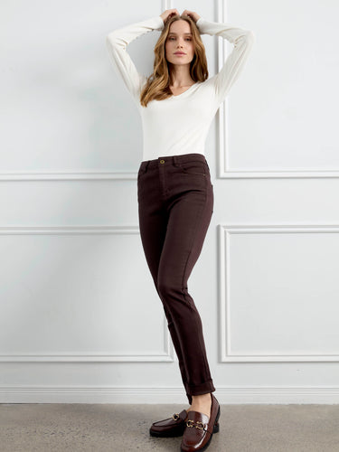 Enjoy the perfect fit with the regular rise of these fashionable pants. By Charlie B.