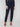 Navy slim-leg techno pants showcasing cuff detail at the hem for added style and sophistication by Charlie B.