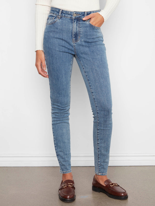 Carine Skinny Jeans - Medium Blue