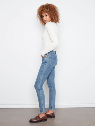 Carine Skinny Jeans - Medium Blue