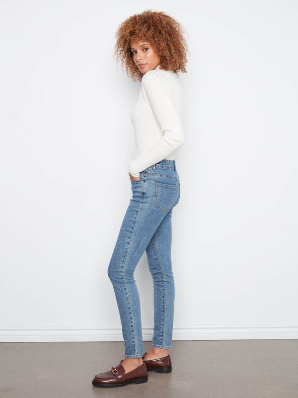 Carine Skinny Jeans - Medium Blue