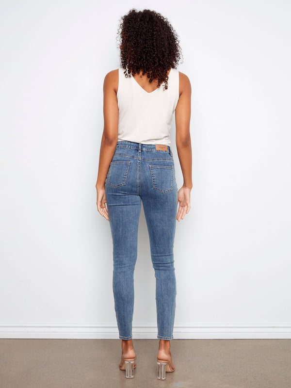Carine Skinny Jeans - Medium Blue