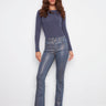 Roseblue jeans with a bootcut fit, crafted from stretch denim for comfort and style by Charlie B.
