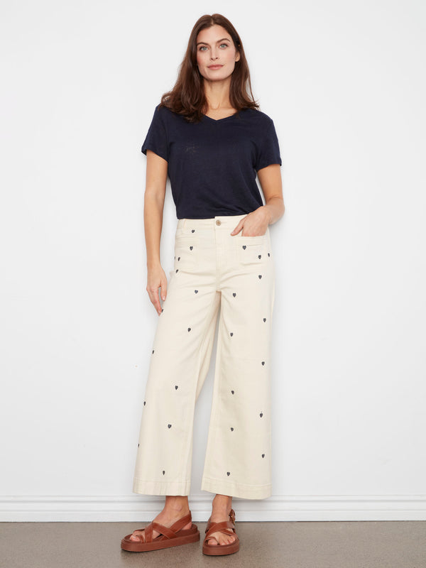 With a regular rise, these pants provide a comfortable fit that complements any top effortlessly. By Charlie B.