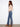 Blue jeans with vibrant side floral embroidery, featuring a flattering regular rise by Charlie B.