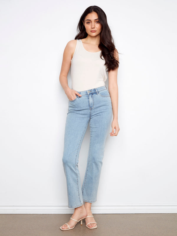 Charlotte Straight Leg Jeans - Light Blue