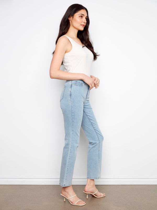 Charlotte Straight Leg Jeans - Light Blue
