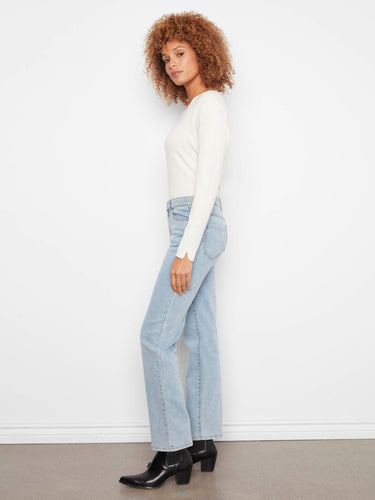 Charlotte Straight Leg Jeans - Light Blue