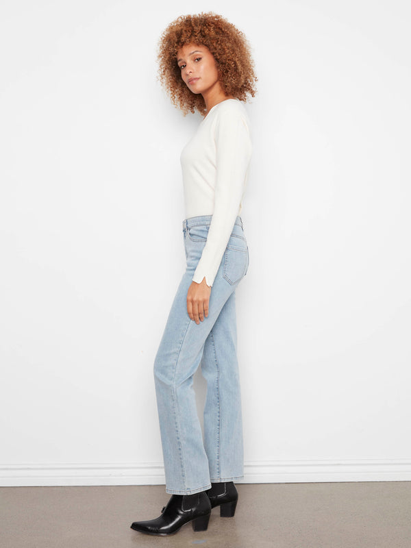 Charlotte Straight Leg Jeans - Light Blue