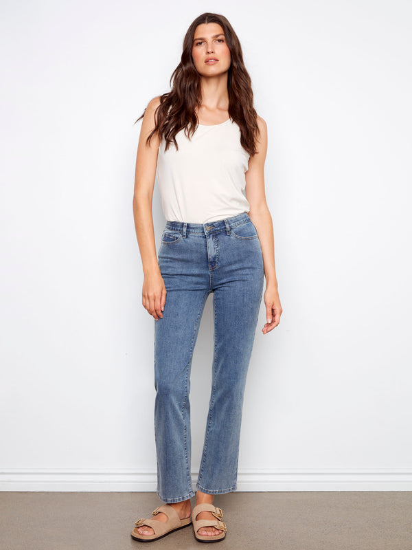 Charlotte Straight Leg Jeans - Medium Blue