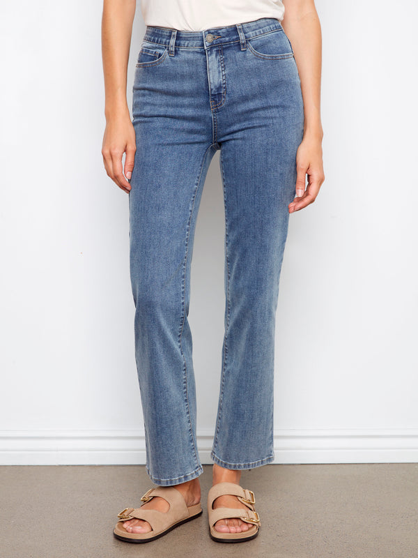 Charlotte Straight Leg Jeans - Medium Blue