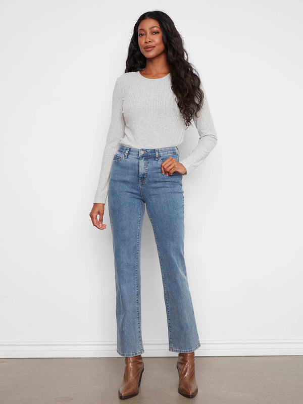 Charlotte Straight Leg Jeans - Medium Blue