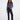 Blue-black jeans featuring a straight fit and long length, perfect for versatile styling. Crafted in stretch denim by Charlie B.