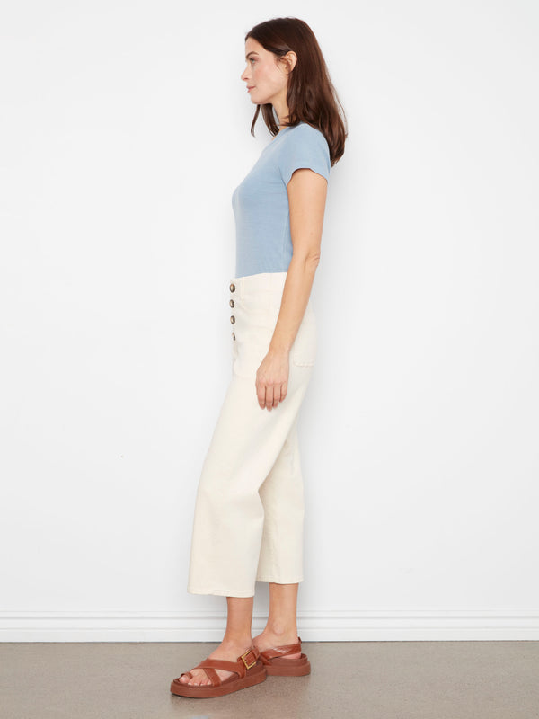 With five pockets, these pants combine style and functionality effortlessly by Charlie B.