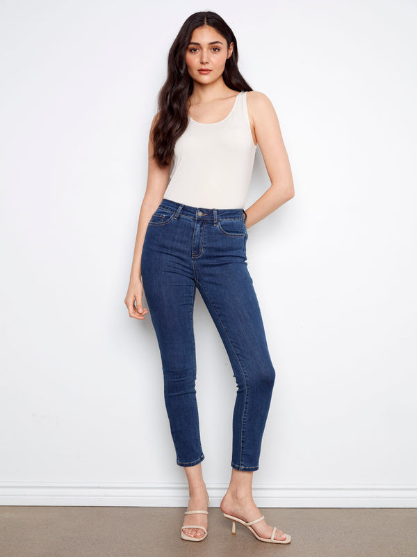Claudia Slim Leg Jeans - Indigo