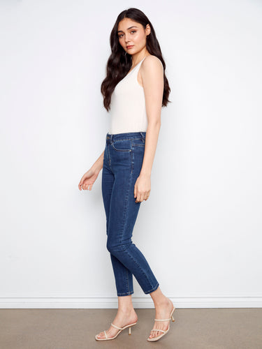 Claudia Slim Leg Jeans - Indigo