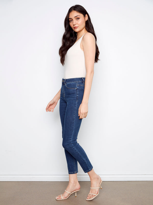 Claudia Slim Leg Jeans - Indigo