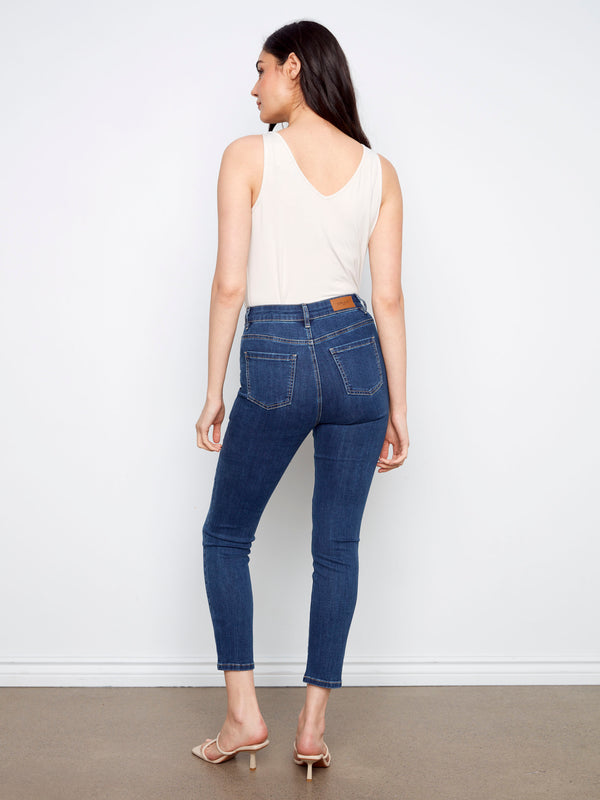 Claudia Slim Leg Jeans - Indigo