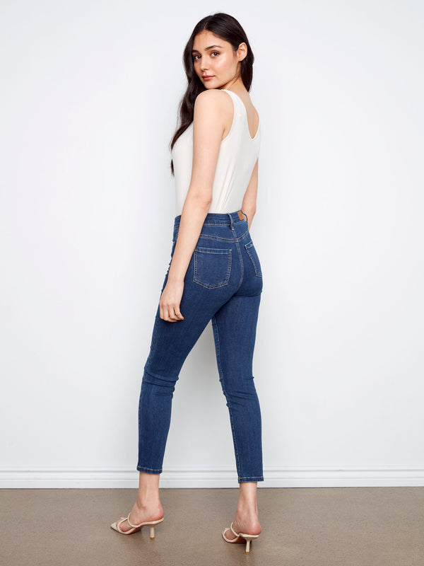 Claudia Slim Leg Jeans - Indigo