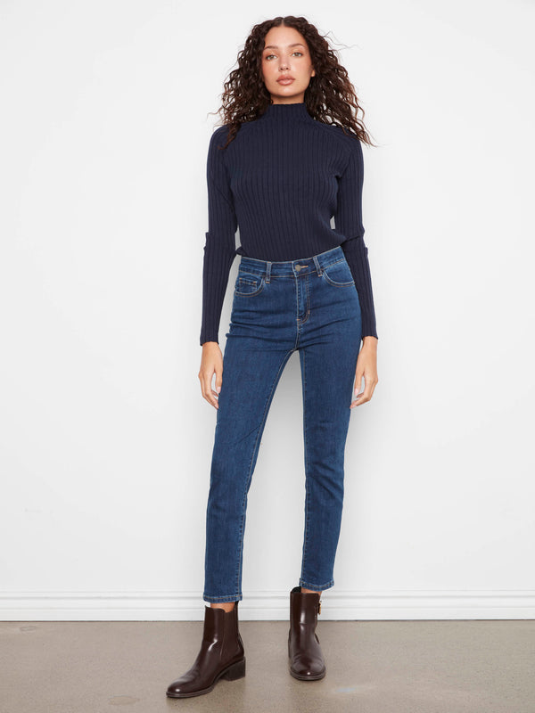 Claudia Slim Leg Jeans - Indigo