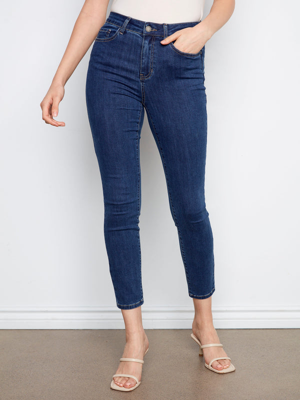 Claudia Slim Leg Jeans - Indigo