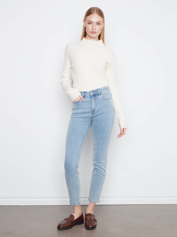 Claudia Slim Leg Jeans - Light Blue