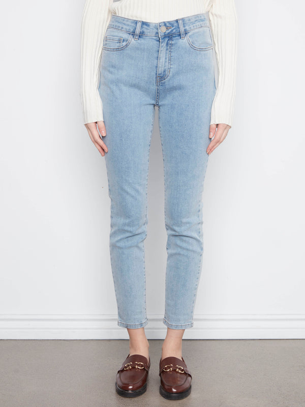 Claudia Slim Leg Jeans - Light Blue